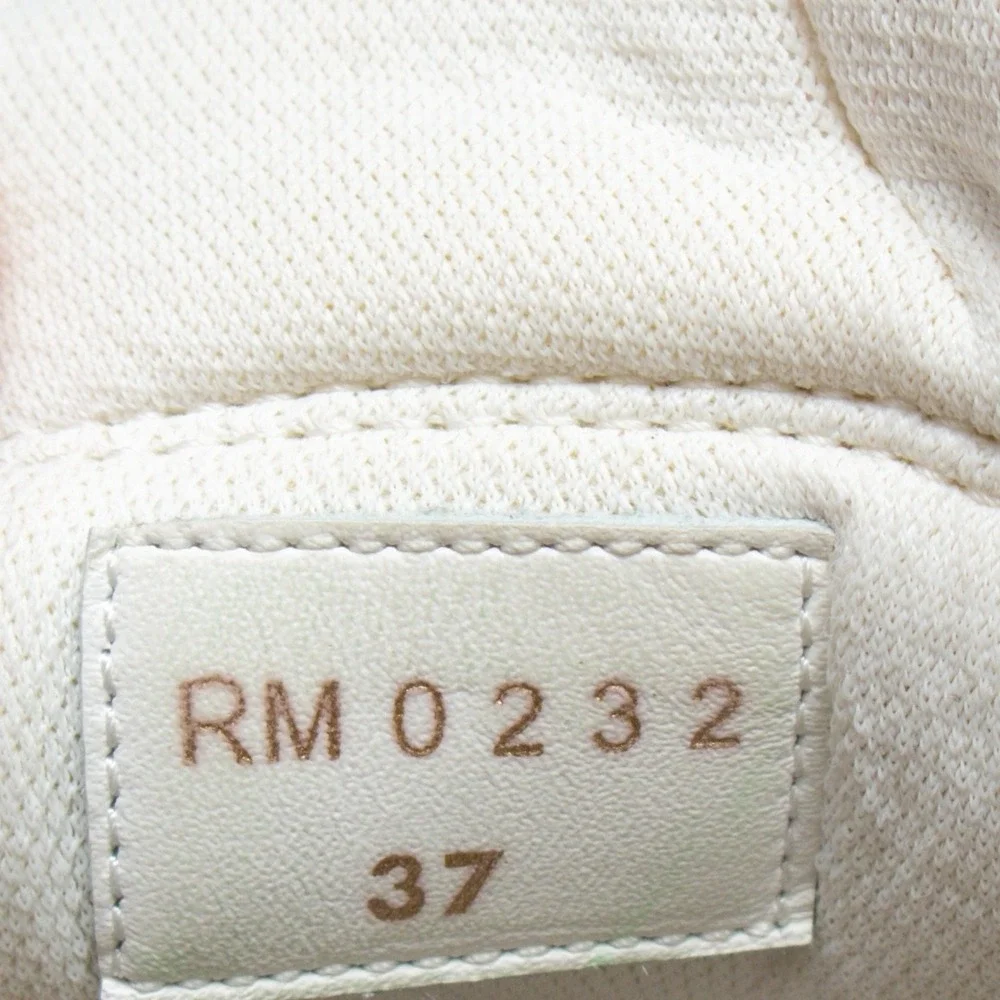 CELINE CT-02 Womens White Calf‎ Leather High-Top Logo Sneakers SIZE 37 EU / 7 US